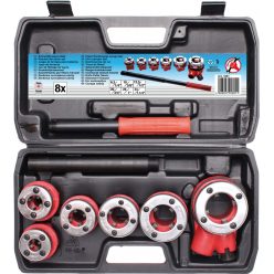   BGS DIY Set clupe de tăiere filete pentru teava 1/4" - 1 1/4”, 8 piese (BGS 1891)