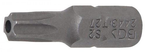 BGS technic Bit | Antrenare 6 colțuri exterior 6,3 mm (1/4") | Profil T (pentru Torx) cu gaură T27 (BGS 2443)