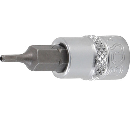 BGS technic Bit | Antrenare pătrat interior 6,3 mm (1/4") | Inbus cu alezaj 2 mm (BGS 5156-2)