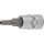 BGS technic Bit | Antrenare pătrat interior 6,3 mm (1/4") | Inbus cu alezaj 4 mm (BGS 5156-4)