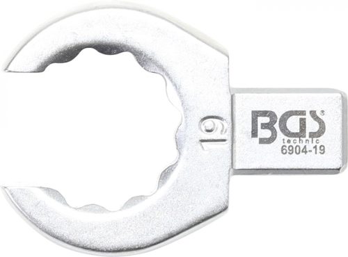 BGS technic Cheie inelară detașabilă | deschisă | 19 mm | prindere 9 x 12 mm (BGS 6904-19)