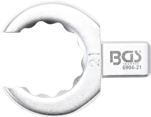 BGS technic Cheie inelară detașabilă | deschisă | 21 mm | prindere 9 x 12 mm (BGS 6904-21)