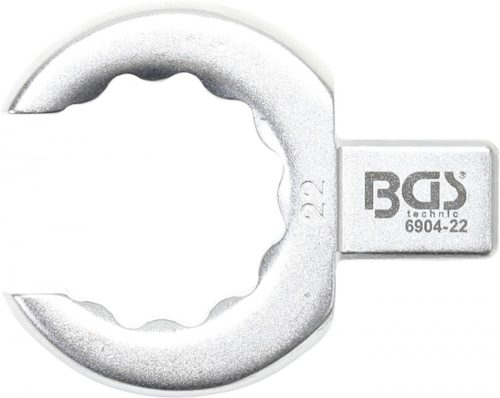 BGS technic Cheie inelară detașabilă | deschisă | 22 mm | prindere 9 x 12 mm (BGS 6904-22)