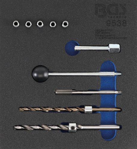 BGS technic Set reparaţie filete | pentru Şuruburi de fixare injectoare | 10 piese : Suport organizator pentru cărucior 1/6 (BGS 9538)