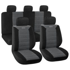   BORMANN Lite  Set de huse pentru scaune auto, 9 piese, poliester, negre/gri (BWC3400)