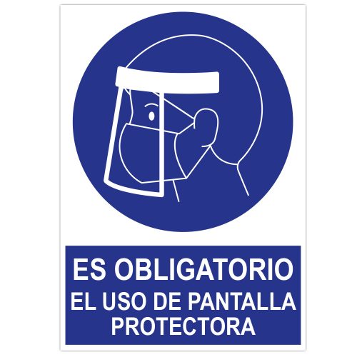 JBM AFIȘĂ DE FORMAT A3 «UTILIZAREA ECRANULUI DE PROTECȚIE ESTE OBLIGATORIE» (JBM-14812)