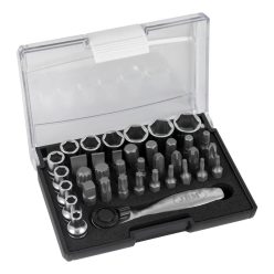   JBM TRUSĂ DE 37 PIESE CU CLICHET TELESCOPIC DE 1/4” (JBM-52198)