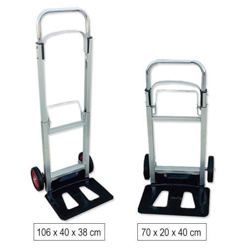 JBM CĂRUCIOR MARFĂ DIN ALUMINIU PLIABIL ȘI EXTENSIBIL CAP. 90KG (JBM-52201)
