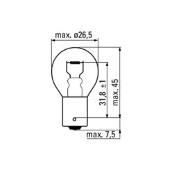 JBM BEC AUTO OBN 2 POLI 12V 21/5W BAY15D (JBM-52367)