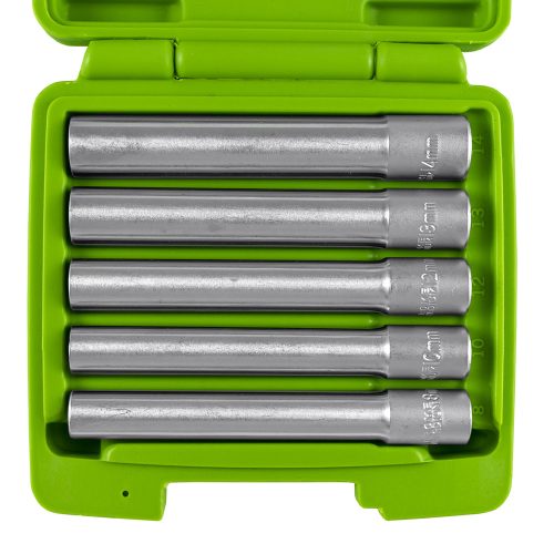 JBM 5 BUC. 3/8" CAP CHEIE TUBULARĂ HEXAGONALĂ LUNGĂ  (JBM-53545)
