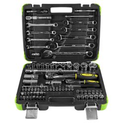   JBM TRUSĂ DE TUBULARE 82 PIESE HEXAGONALE - CROMAT (JBM-53647)