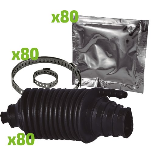 JBM BOX OF 80 STEERING JOINT BOOT KITS - UNIVERSAL (JBM-53695)