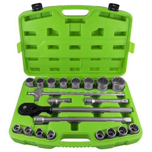 JBM TRUSĂ CHEI TUBULARE 3/4" CU 21 PIESE, 12  FEȚE (JBM-53728)