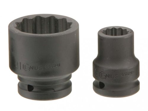 Genius Tools cap de cheie pneumatică îngustat 48, 12 lame, metric 3/4" (655248)