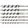 STHOR set burghie lemn 230mm, 6buc (22465)