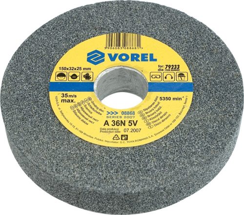 VOREL disc abraziv pt polizor de banc150x12x15 (8865)