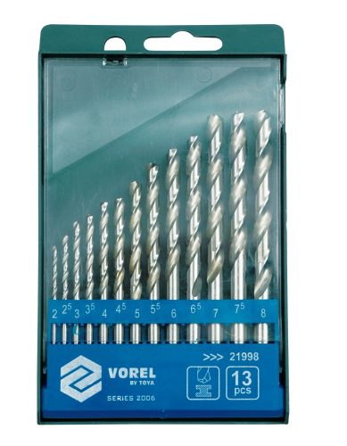 VOREL burghiu pt metal 13buc, 2-8mm (21998)