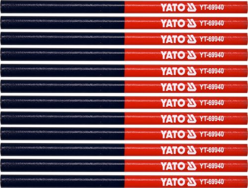 YATO set 12 creioane, cap dublu, 2 culori (YT-69940)