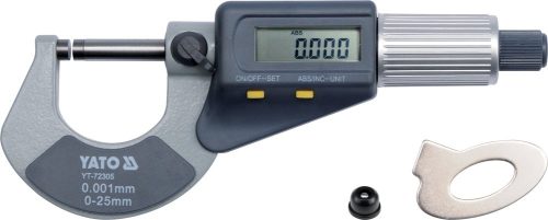 YATO micrometru cu afisaj digital 0-25 mm (YT-72305)